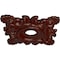 Ekena Millwork Crawley Medallion (Canopies up to 6 3/4"), 18"W x 18"H x 3 1/4"ID x 1 1/2"P, Brushed Mahogany CM18CRBMF - alternate 3